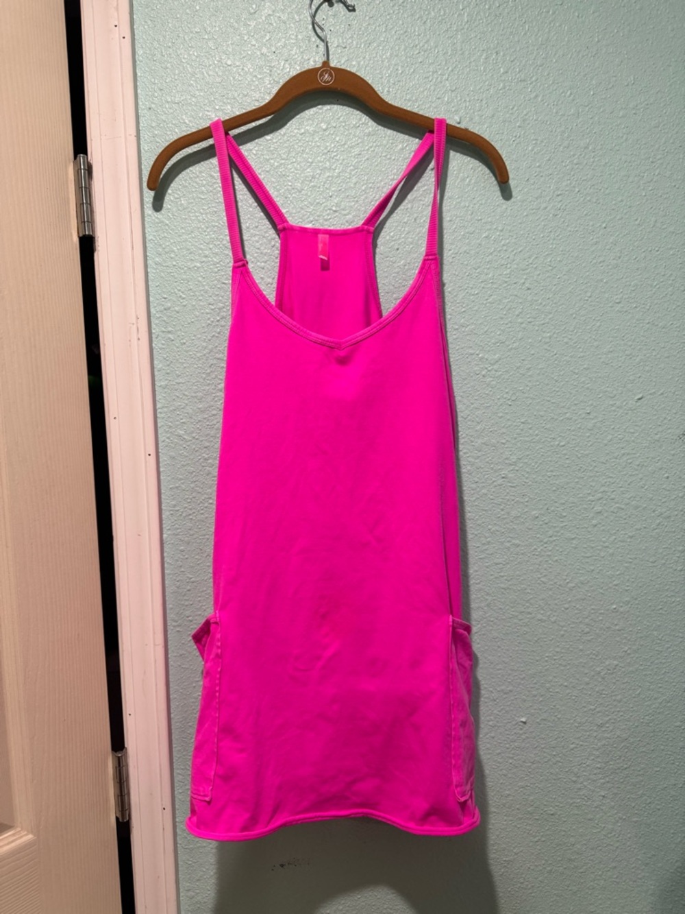 FP Movement by Free People Neon Pink Mini Tank Dress